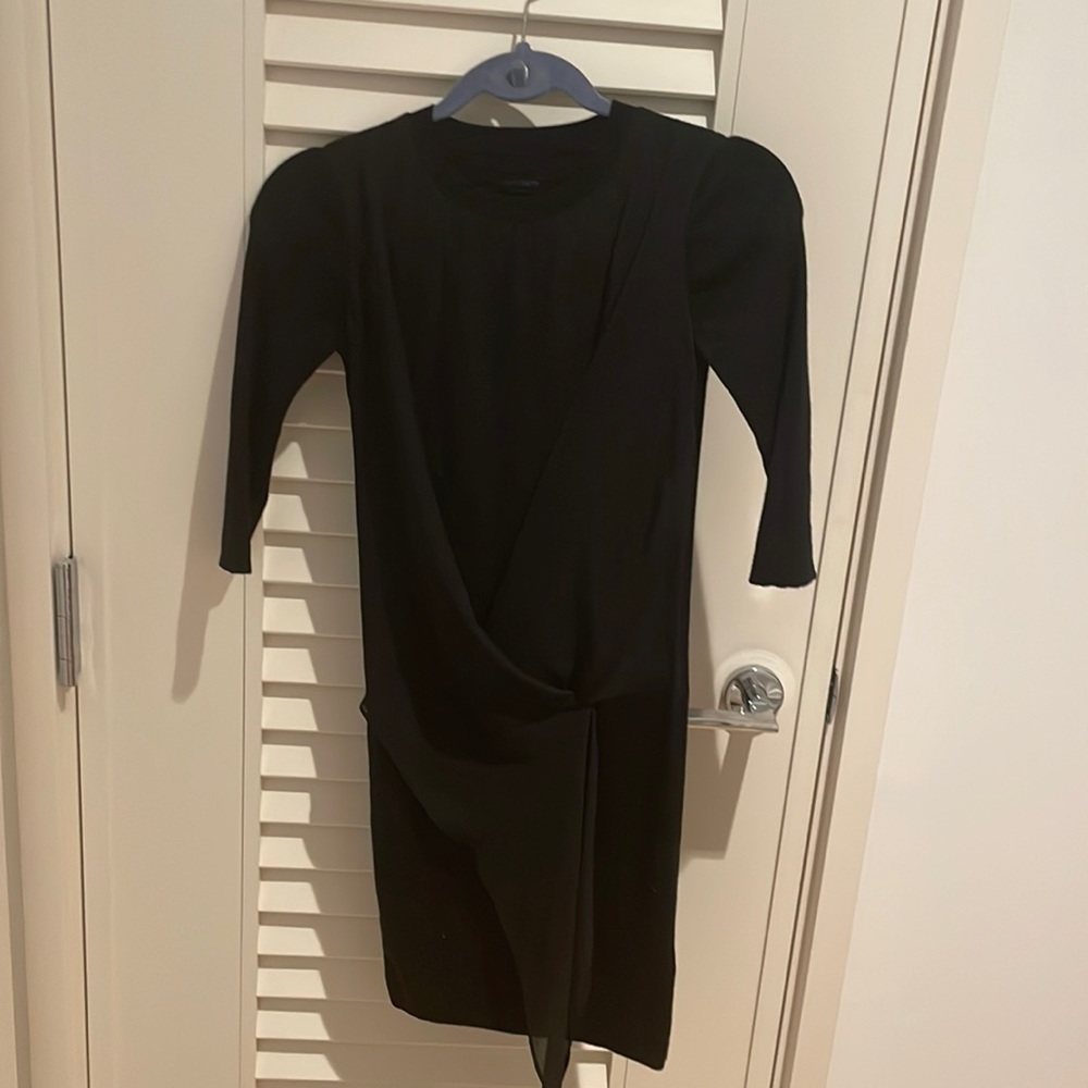 All saints black sweater dress